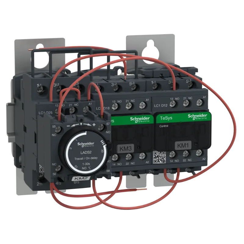 TeSys LC3D - démarreur étoile triangle sur platine - bobine 24Vca - LC3D18AB7 Schneider Electric