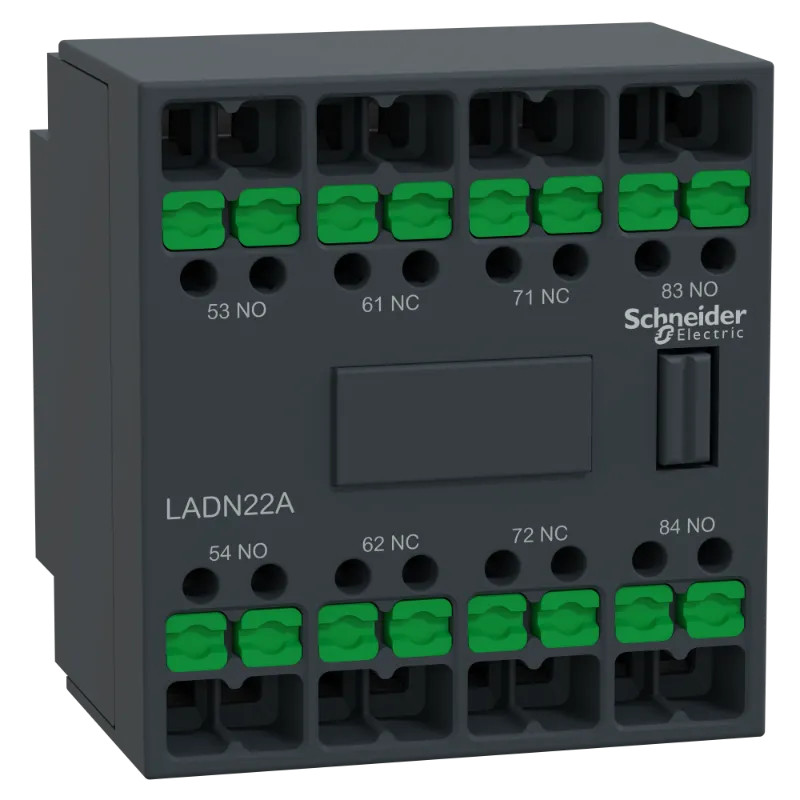 SnIn Cont front Snap-In 2O+2F - LADN22A Schneider Electric