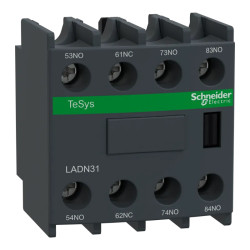 Contacts frontaux à vis 1O+3F - LADN31 Schneider Electric
