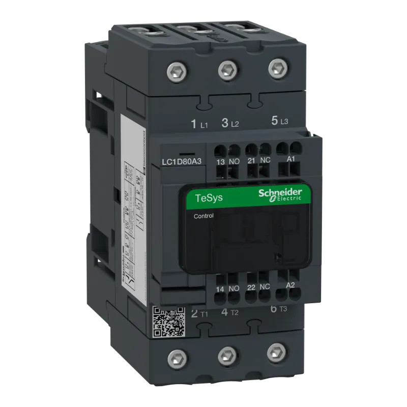 TeSys D - contacteur - 3P(3 NO) - AC3 - inf. ou egal 440V 80A - 230Vca ressort - LC1D80A3P7 Schneider Electric