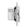 Odace - prise USB double - type A+C - blanc Recyclé - 5 Vcc - 2,4A - S510401 Schneider Electric