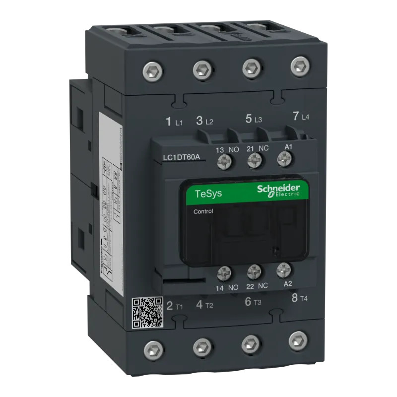 TeSys LC1D - contacteur - 4P - AC-1 440V - 60A - bobine 48Vca - LC1DT60AE7 Schneider Electric