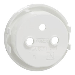 Odace - blanc - enjoliveur seul prise de courant 2P+T 16A - S520659 Schneider Electric