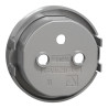 Odace - enjoliveur seul prise de courant 2P+T aluminium - S530659 Schneider Electric
