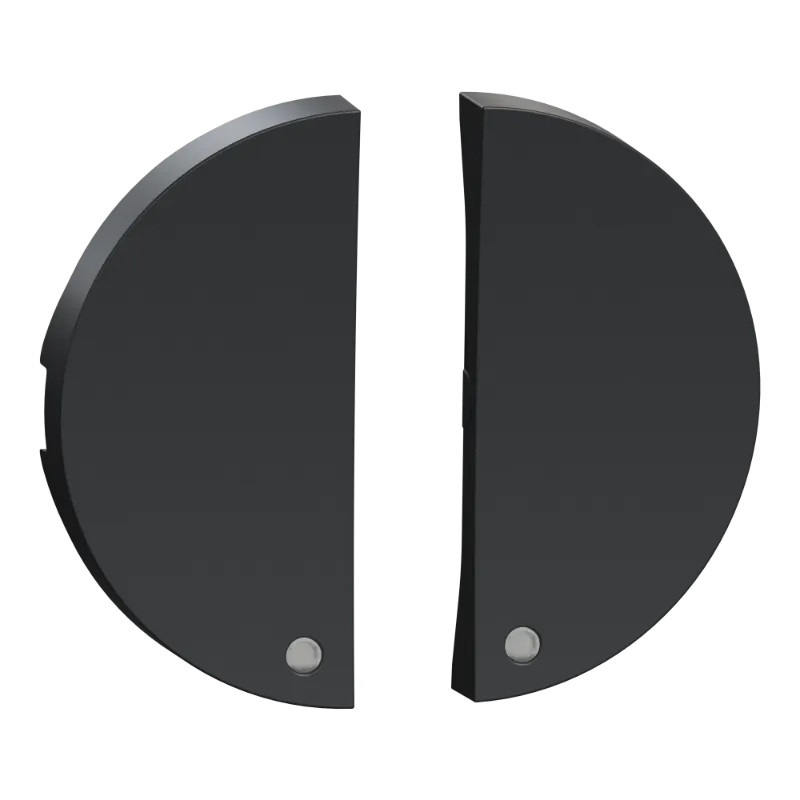 Odace - 2 demi enjoliveur anthracite - livré sans LED - S540298 Schneider Electric