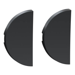 Odace anthracite - enjoliveur double va-et-vient et poussoir - S540614 Schneider Electric