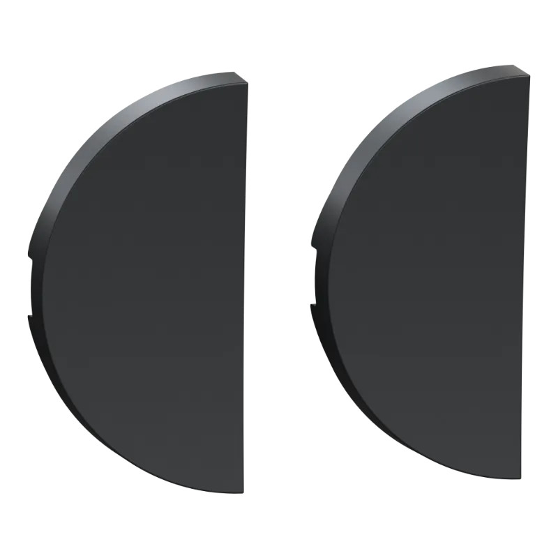 Odace anthracite - enjoliveur double va-et-vient et poussoir - S540614 Schneider Electric