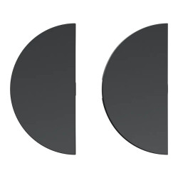 Odace anthracite - enjoliveur double va-et-vient et poussoir - S540614 Schneider Electric