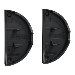 Odace anthracite - enjoliveur double va-et-vient et poussoir - S540614 Schneider Electric