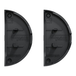 Odace anthracite - enjoliveur double va-et-vient et poussoir - S540614 Schneider Electric