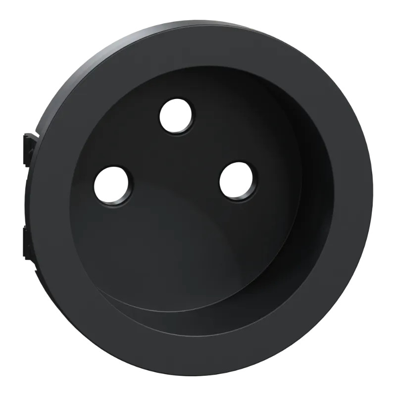 Odace anthracite - enjoliveur seul prise de courant 2P+T 16A - S540659 Schneider Electric
