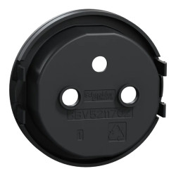 Odace anthracite - enjoliveur seul prise de courant 2P+T 16A - S540659 Schneider Electric