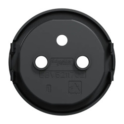 Odace anthracite - enjoliveur seul prise de courant 2P+T 16A - S540659 Schneider Electric