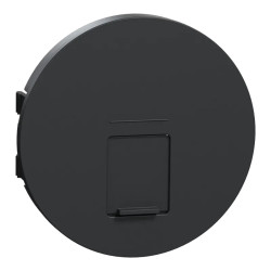 Odace - enjoliveur seul prise RJ45 simple - anthracite - S540671 Schneider Electric