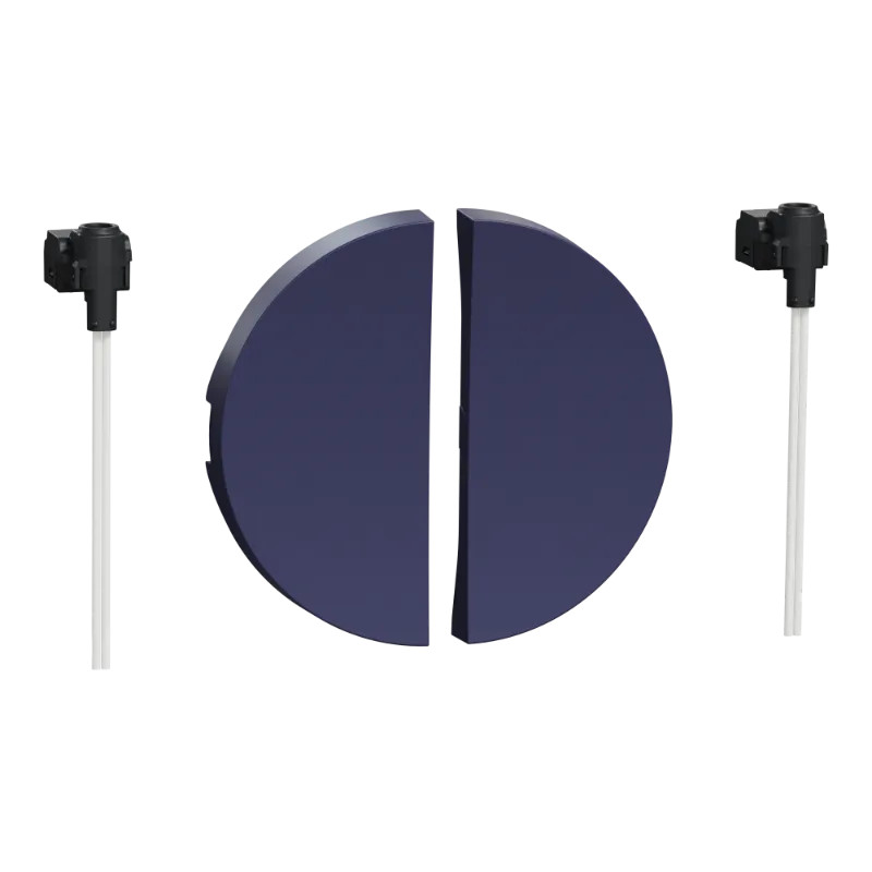 Odace - 2 demi enjoliveur - cobalt - livré sans LED - S550298 Schneider Electric