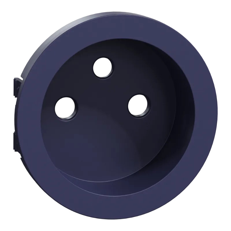 Odace  - enjoliveur seul - prise de courant 2P+T 16A - bleu cobalt - S550659 Schneider Electric