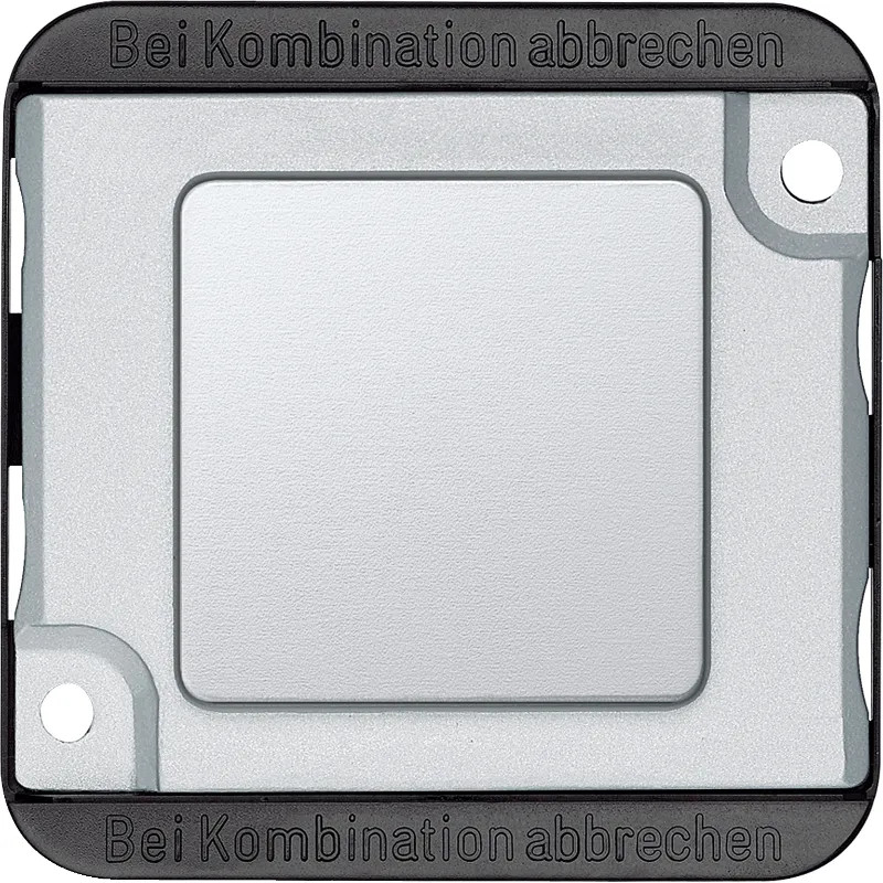 Antivandale - Plaque obturatrice - aluminium - avec enjoliveur - 392360 Schneider Electric