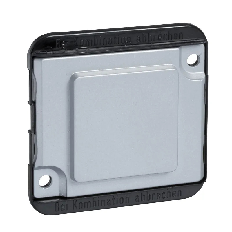 Plaque obturatrice, aluminium anti-vandalisme avec enjoliveur - MTN392360 Schneider Electric