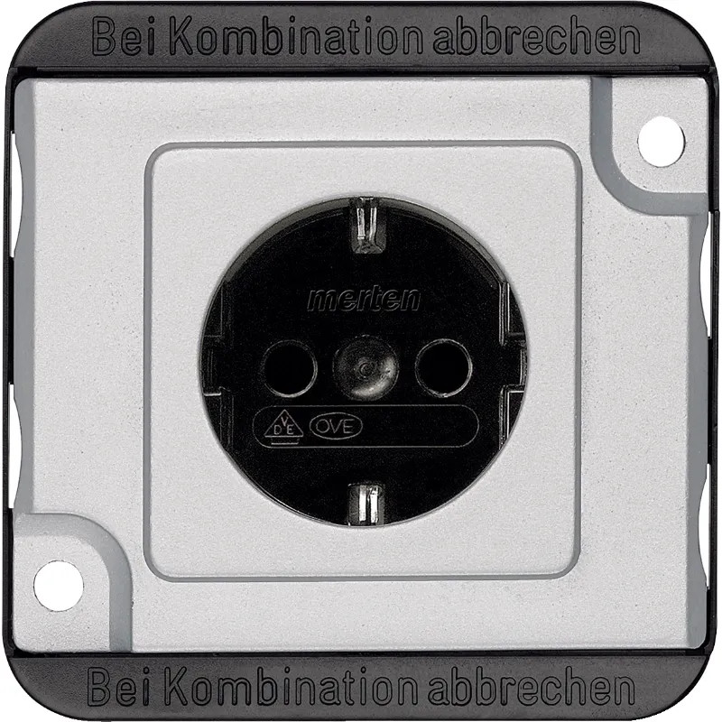 Anti-vandalisme, prise de courant 2P+T Schuko, connexion rapide - MTN2300-7060 Schneider Electric