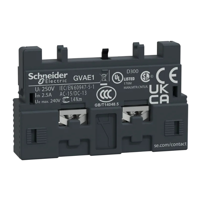 TeSys GV - contact auxiliaire - 1F/1 O - GVAE1 Schneider Electric