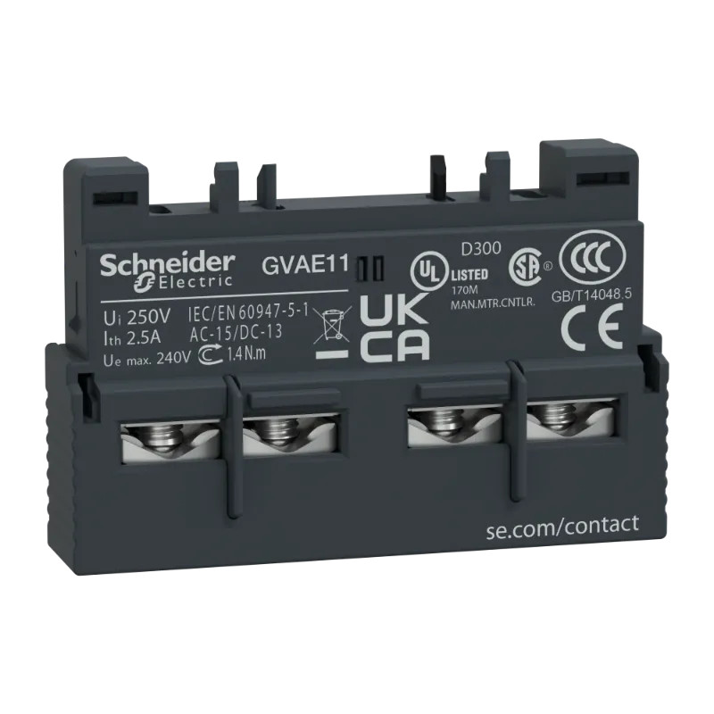 TeSys GV - contact auxiliaire - 1O+1F - GVAE11 Schneider Electric