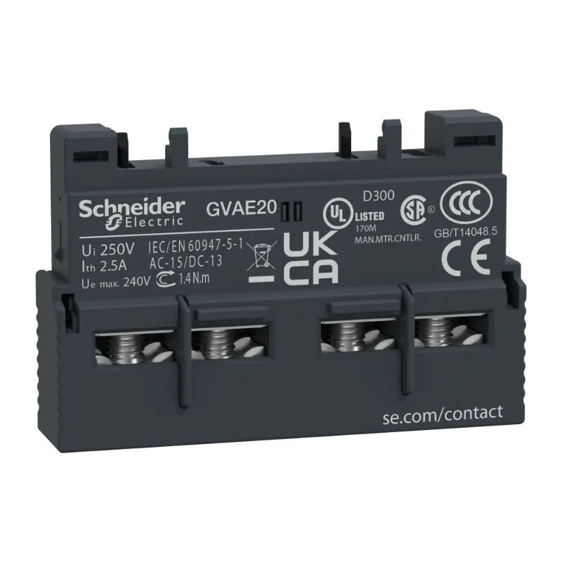 TeSys GV - contact auxiliaire - 2F - GVAE20 Schneider Electric