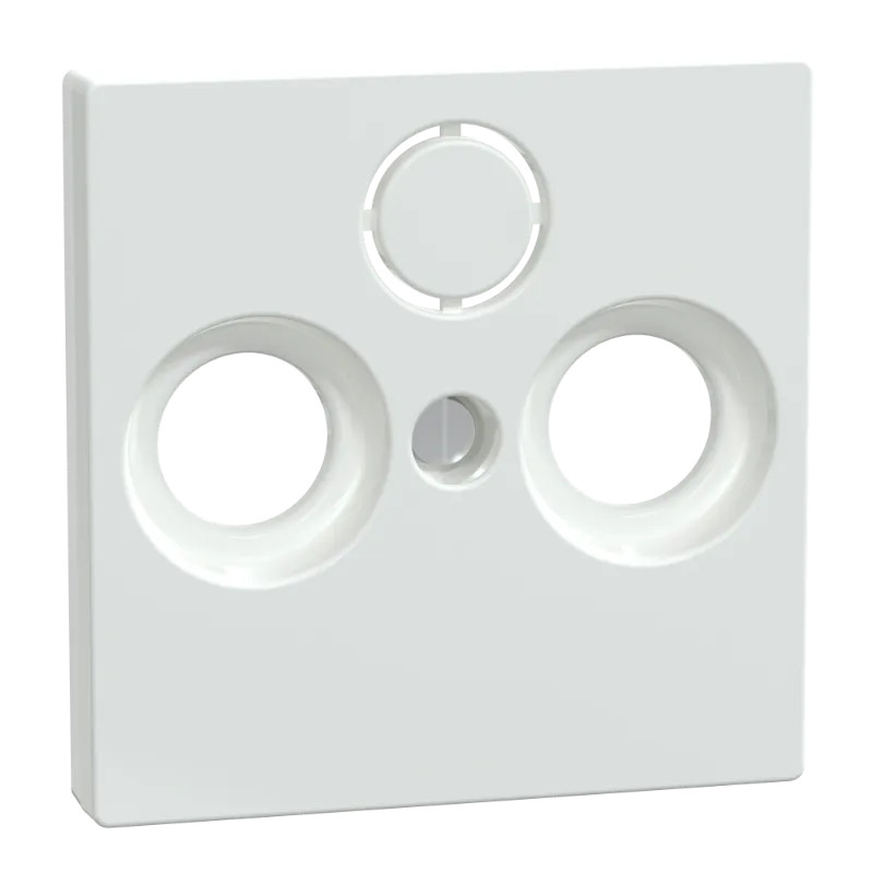 System M - Enjoliveur prise télévision TV+FM - blanc antimicrobien - 296725 Schneider Electric