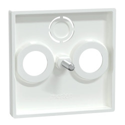 System M - Enjoliveur prise télévision TV+FM - blanc antimicrobien - 296725 Schneider Electric