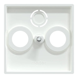 System M - Enjoliveur prise télévision TV+FM - blanc antimicrobien - 296725 Schneider Electric