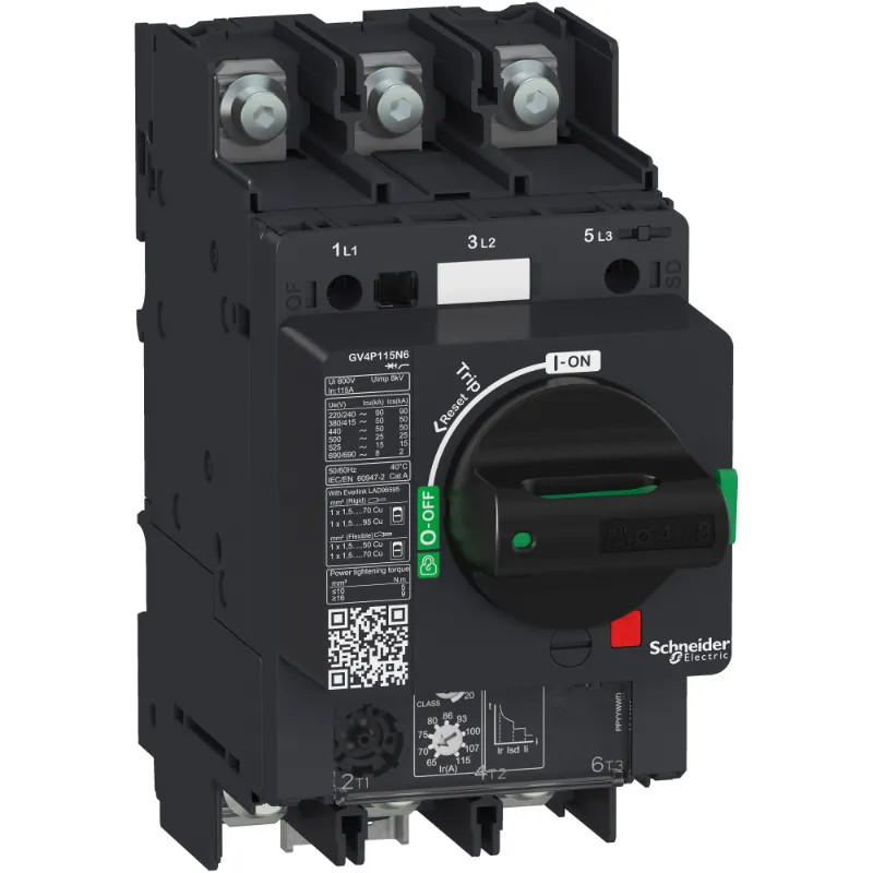 Disjoncteur moteur 115A 25kA - GV4P115B6 Schneider Electric
