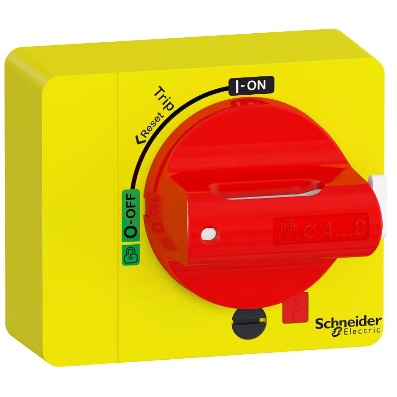 Poignée rouge rotative GV4 - GV4ADN02 Schneider Electric