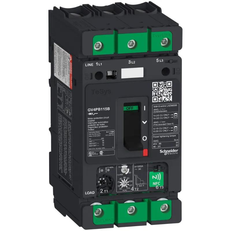 Disjoncteur 115A 25kA Ul - GV4PB115B Schneider Electric