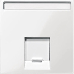 Merten System M - enjoliveur RJ45 central - IP20 - blanc polaire - MTN469819 Schneider Electric