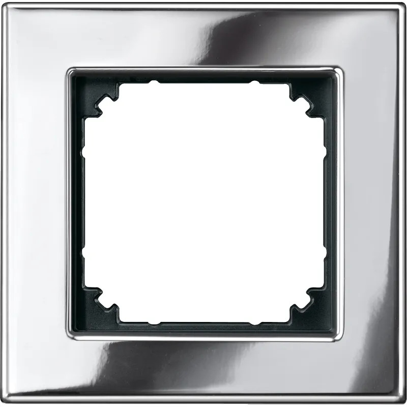 System M - M Elegance - Plaque de finition - 1 poste - chrome - 475139 Schneider Electric
