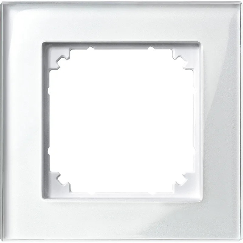 System M - M Elegance - Plaque de finition - 1 poste - verre blanc - 489119 Schneider Electric