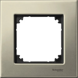 System M - Plaque sple plan metal titane - MTN403105 Schneider Electric