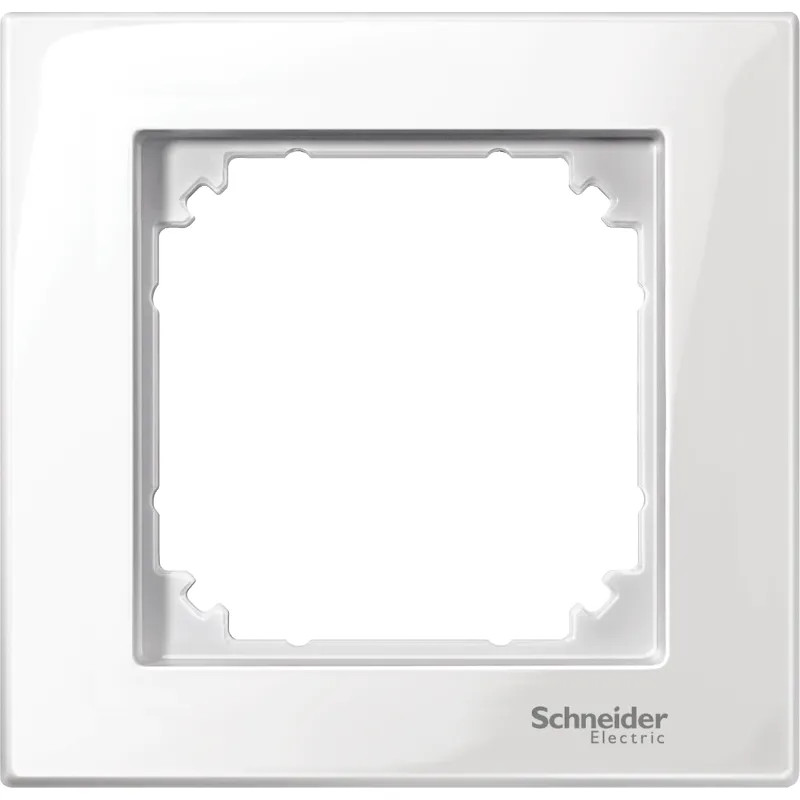 Merten M-Plan - plaque de finition - 1 poste - blanc polaire brillant - MTN515119 Schneider Electric