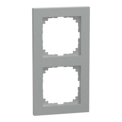 System M - M Pure - 2 postes - aluminium - MEG4020-3660 Schneider Electric