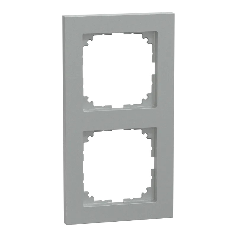 System M - M Pure - 2 postes - aluminium - MEG4020-3660 Schneider Electric