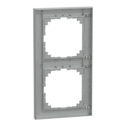 System M - M Pure - 2 postes - aluminium - MEG4020-3660 Schneider Electric