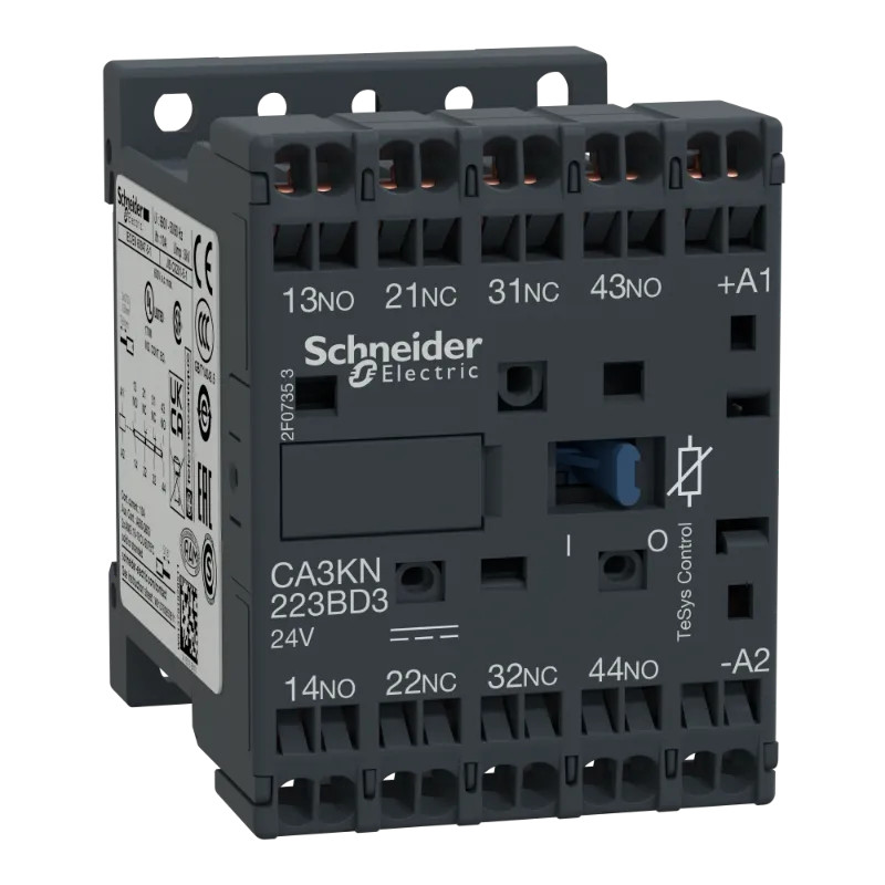 TeSys CA3K - contacteur - 2F+2O - instantané - 10A - 24Vcc - CA3KN223BD3 Schneider Electric