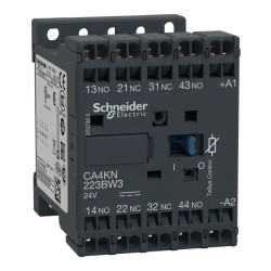 TeSys CA4K - contacteur - 2F+2O - instantané - 10A - 24Vcc - CA4KN223BW3 Schneider Electric