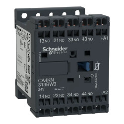 TeSys CA4K - contacteur - 3F+1O - instantané - 10A - 24Vcc - CA4KN313BW3 Schneider Electric