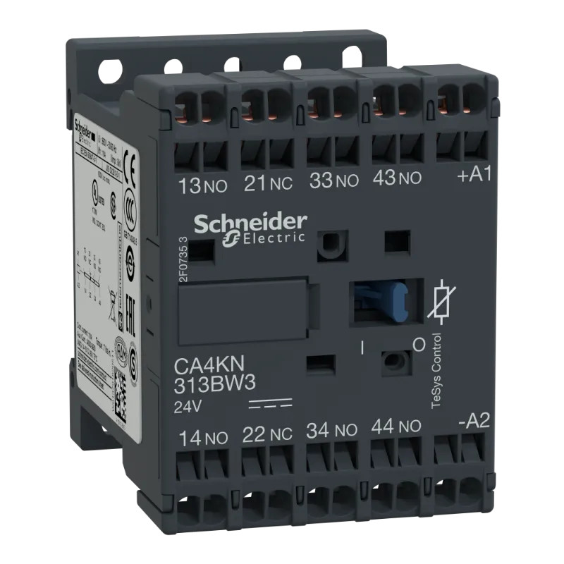 TeSys CA4K - contacteur - 3F+1O - instantané - 10A - 24Vcc - CA4KN313BW3 Schneider Electric