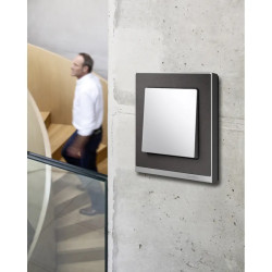 System M - M-pure decor decor cadre simple acier - MTN4010-3646 Schneider Electric