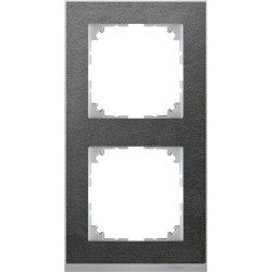 System M - M-pure decor cadre double ardoise - MTN4020-3669 Schneider Electric