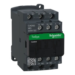 TeSys CAD50 - contacteur - 5F+0O - instantané - 10A - 220Vcc - CAD50MD Schneider Electric