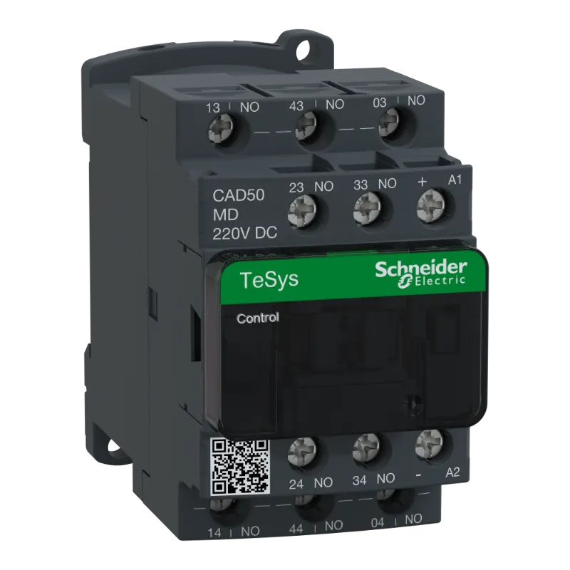 TeSys CAD50 - contacteur - 5F+0O - instantané - 10A - 220Vcc - CAD50MD Schneider Electric