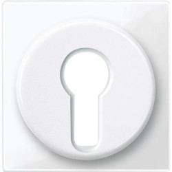 Merten M-Plan - enjoliveur pour commutateur à clé - blanc brillant - 319519 Schneider Electric