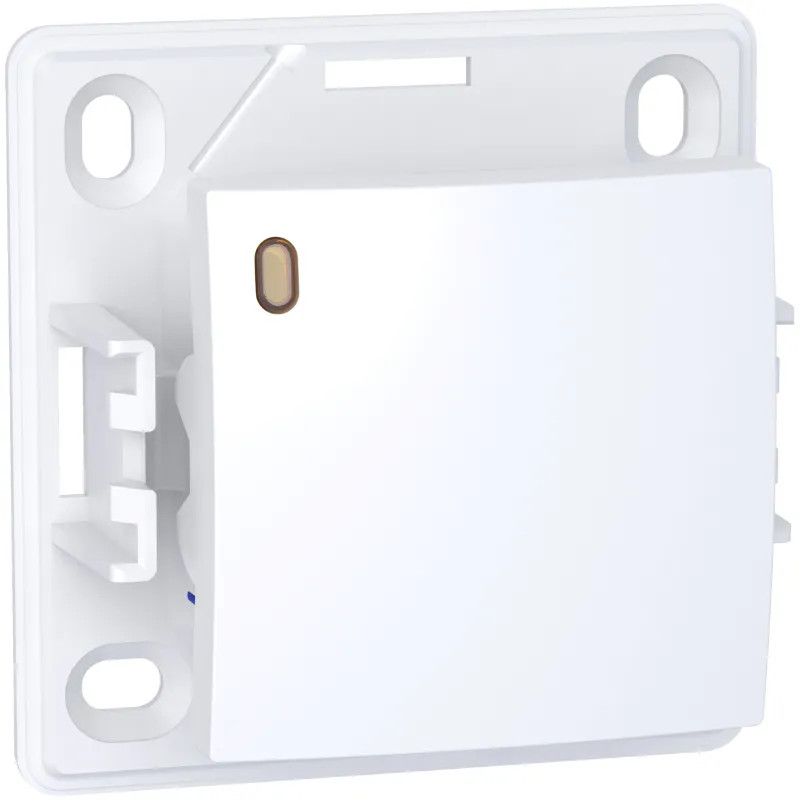 Alréa, Poussoir O/F lumineux faible conso blanc polaire - ALB61052P Schneider Electric